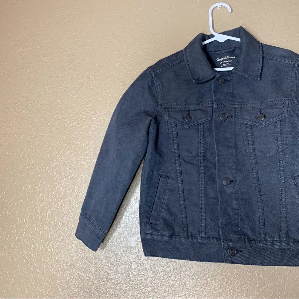Gap boys black jean jacket‎